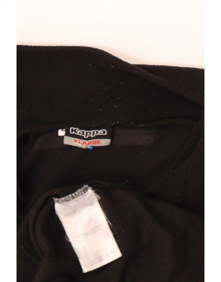 Kappa Ανδρικό Fleece Jacket UK 42 XL Μαύρο Πολυεστέρας