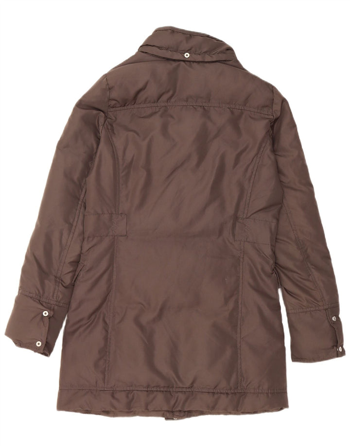 Champion Γυναικείο παλτό με κουκούλα UK 10 Small Brown Polyester
