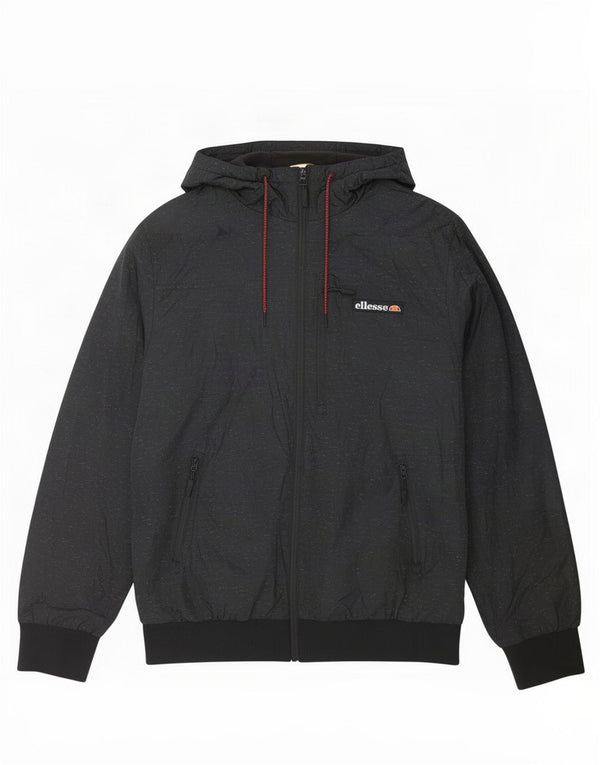 Ellesse Ανδρικό μπουφάν με κουκούλα UK 36 Small Grey Flecked Polyester