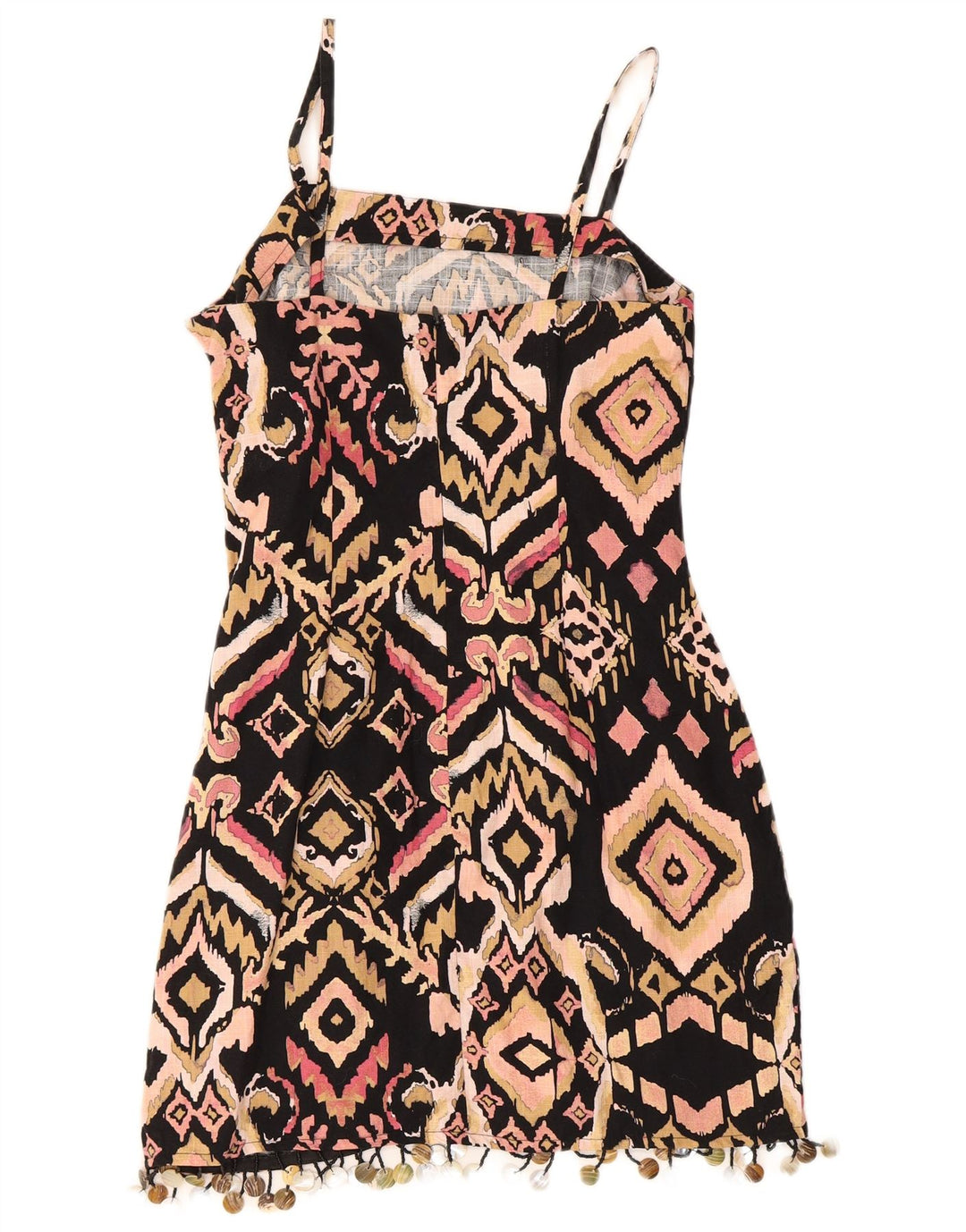 Zara Γυναικείο Sundress UK 12 Medium Πολύχρωμο Ikat Cotton