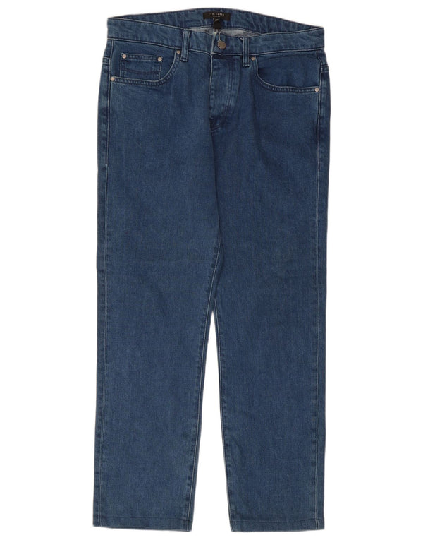 Ανδρικό τζιν ίσιο Ted Baker W32 L27 Blue Lyocell
