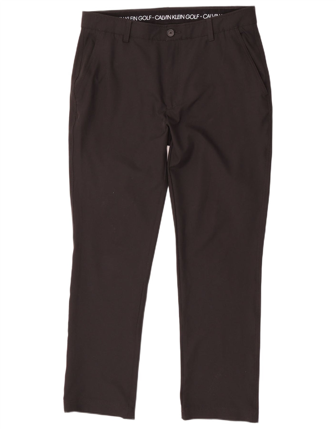 Calvin Klein Ανδρικό ίσιο παντελόνι Chino W34 L31 Μαύρο πολυεστέρα