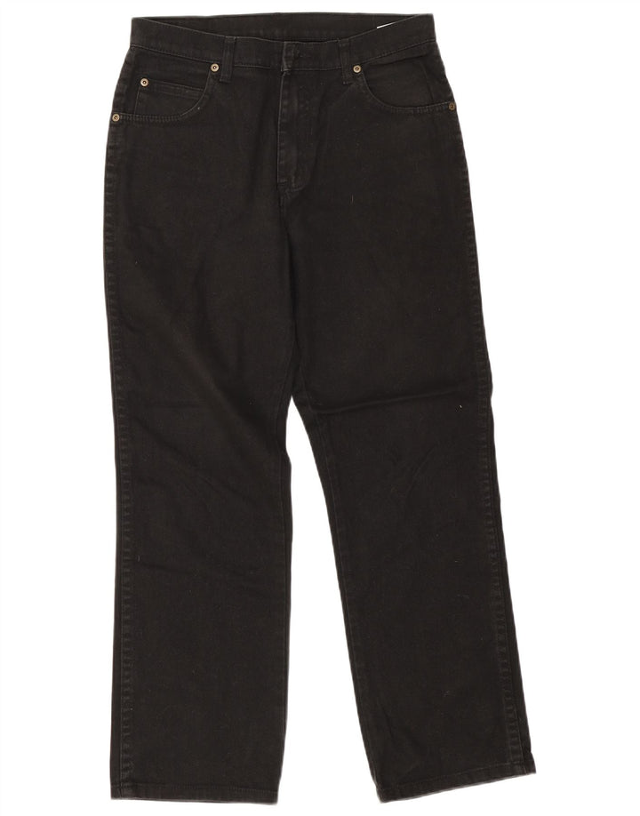 Ανδρικό τζιν ίσιο Wrangler Regular Fit W32 L30 μαύρο βαμβακερό