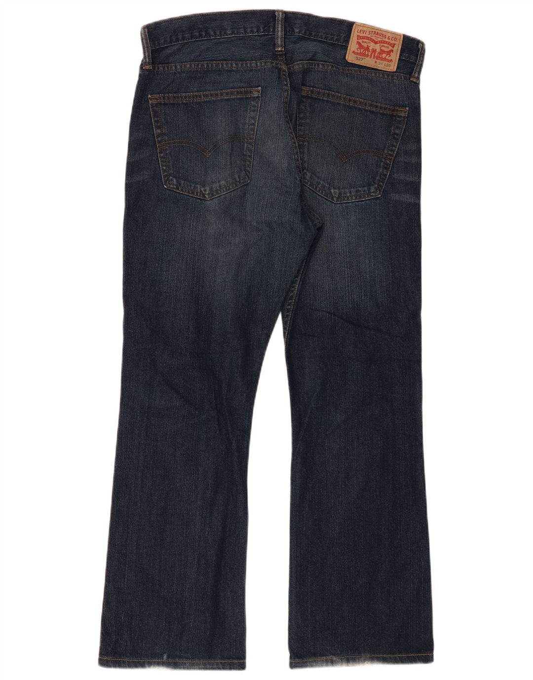 Levi's Mens 527 Bootcut Jeans W34 L30 Navy Blue Cotton