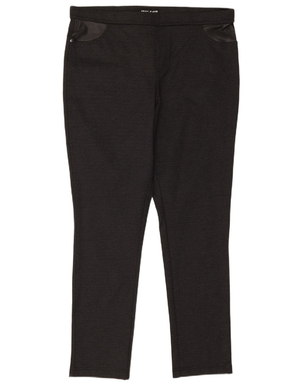 Dkny Γυναικείο Skinny Casual Παντελόνι XL W36 L29 Μαύρο πολυεστέρα