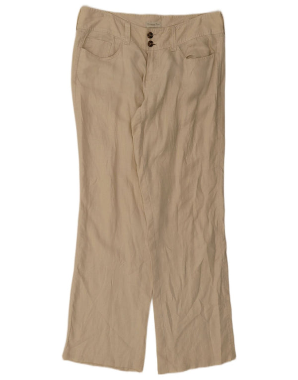 Massimo Dutti Γυναικείο ίσιο casual παντελόνι EU 42 Large W32 L32 Beige