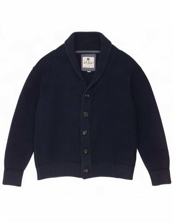 Ανδρικό πουλόβερ ζακέτα Fat Face 2XL Navy Blue Cotton