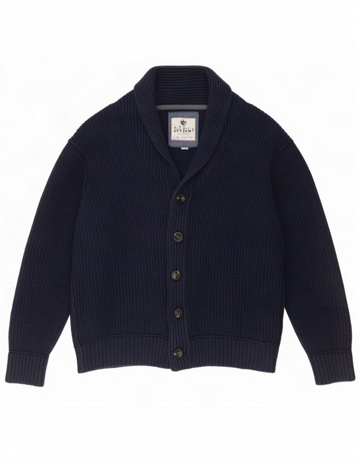 Ανδρικό πουλόβερ ζακέτα Fat Face 2XL Navy Blue Cotton