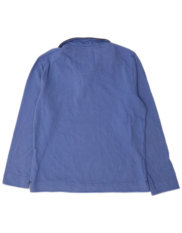 Ανδρικό φούτερ με φερμουάρ Crew Clothing Jumper XL Μπλε βαμβακερό