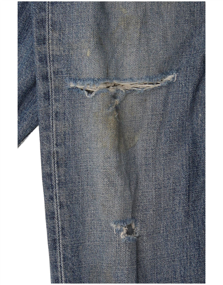 Carhartt Womens Texas Distressed Slim Jeans W30 L32 Blue Cotton