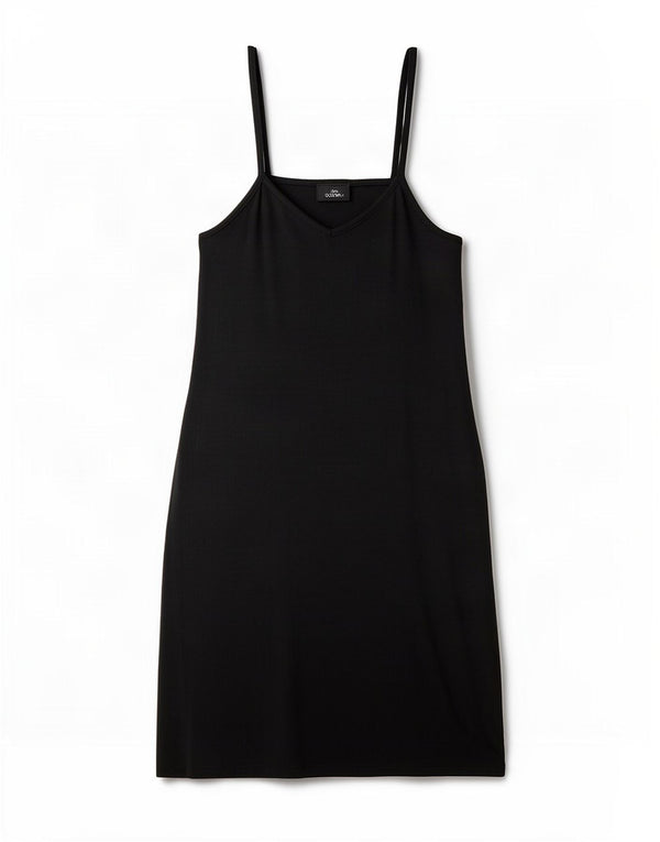 Topshop Γυναικείο Slip Dress UK 8 Small Black Polyester