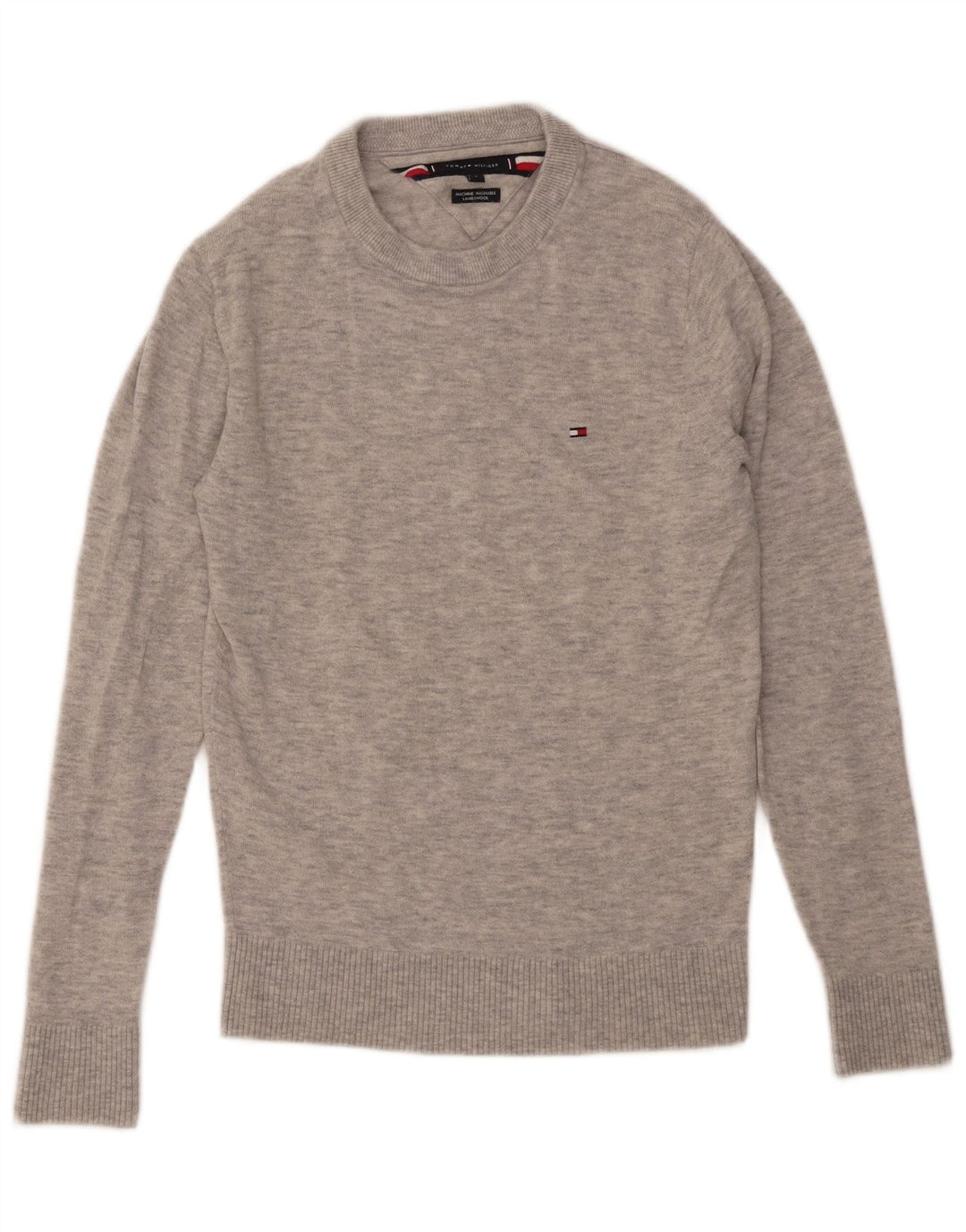 Ανδρικό πουλόβερ με λαιμόκοψη Tommy Hilfiger Small Grey