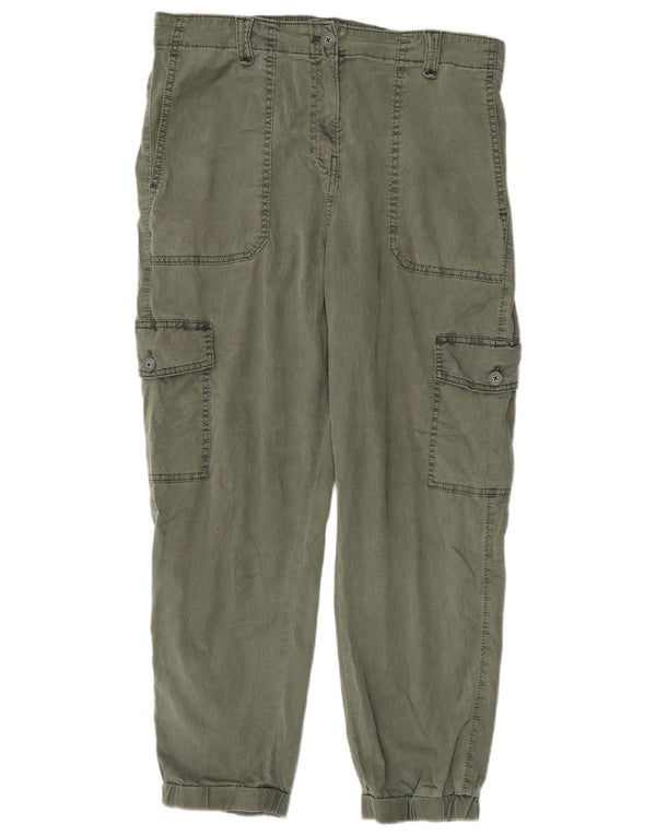Marks & Spencer Γυναικείο Παντελόνι Φόρμας Cargo UK 12 Medium W32 L26 Χακί
