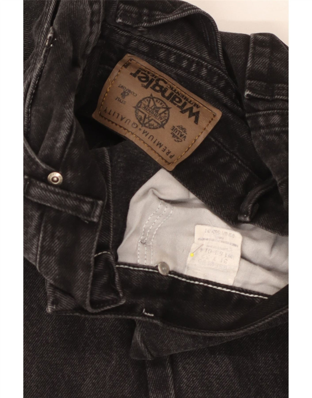 Ανδρικό τζιν Wrangler ίσιο W31 L32 Μαύρο