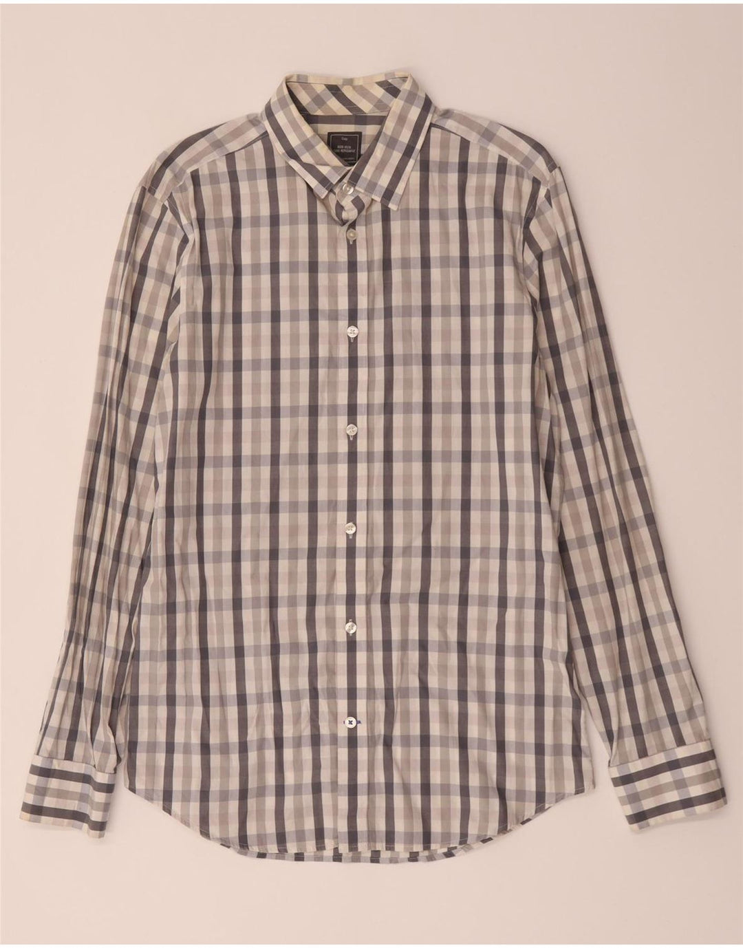 Ανδρικό πουκάμισο Gap Slim Fit Medium Grey Check Cotton