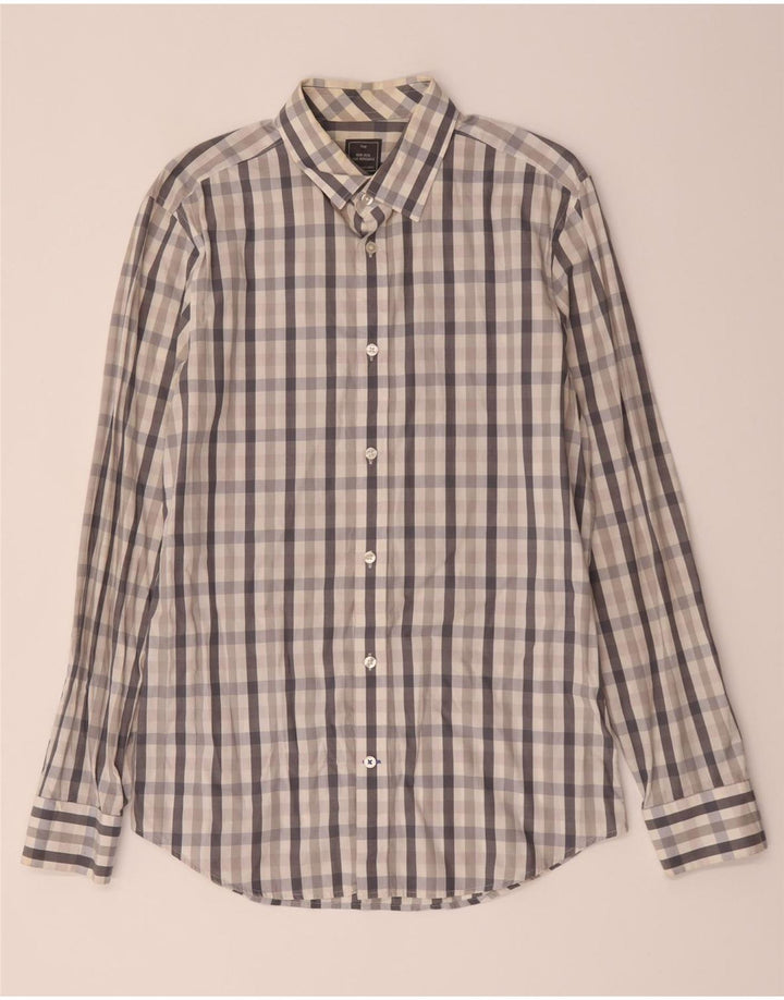 Ανδρικό πουκάμισο Gap Slim Fit Medium Grey Check Cotton