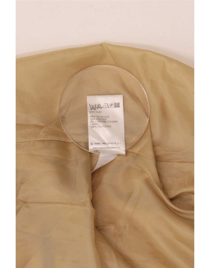 Marks & Spencer Γυναικείο Πανωφόρι UK 8 Small Beige Check Polyester