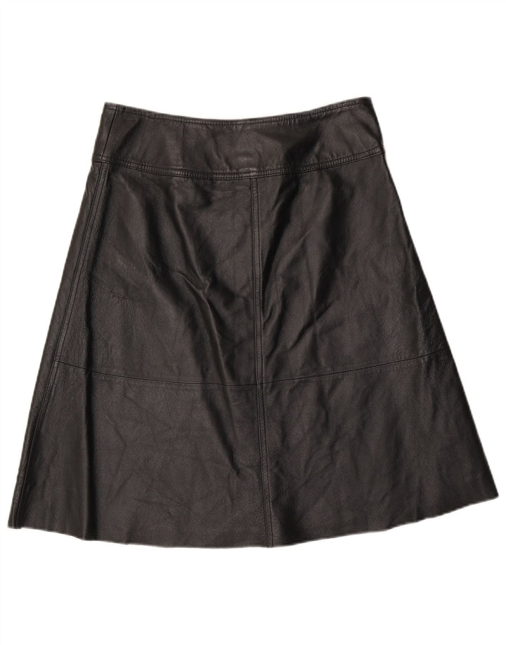 H&M Γυναικεία Δερμάτινη Φούστα US 8 Medium W30 Μαύρη Δερμάτινη