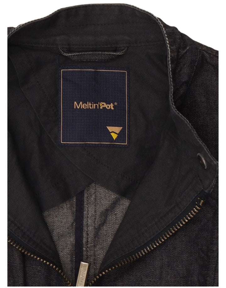 Meltin' Pot Γυναικείο Τζιν Μπουφάν UK 12 Medium Navy Blue Cotton