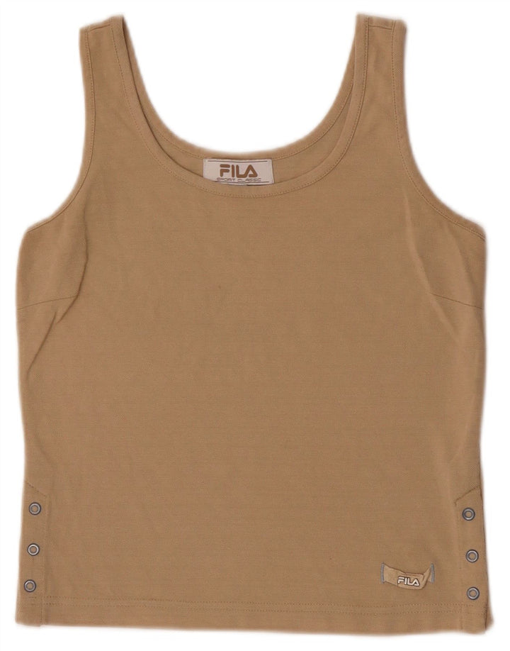 Fila Γυναικείο Crop Vest Top UK 8 Small Brown
