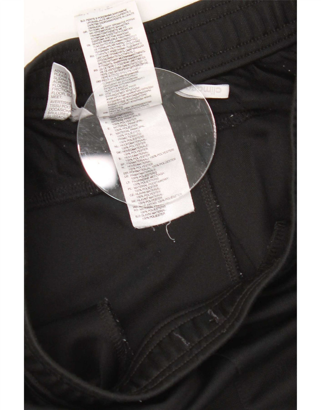 Γυναικεία αθλητική φόρμα Adidas Climalite Παντελόνι UK 10 Small Black Polyester