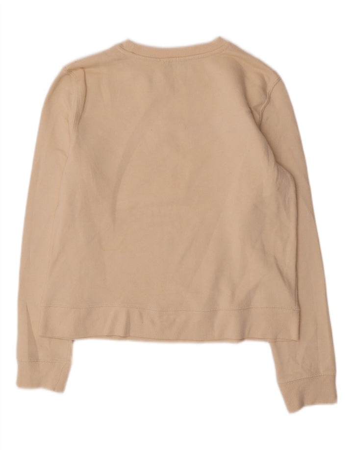 Zara Γυναικείο Φούτερ με γραφικά Jumper UK 14 Βαμβακερό μεσαίο υπόλευκο