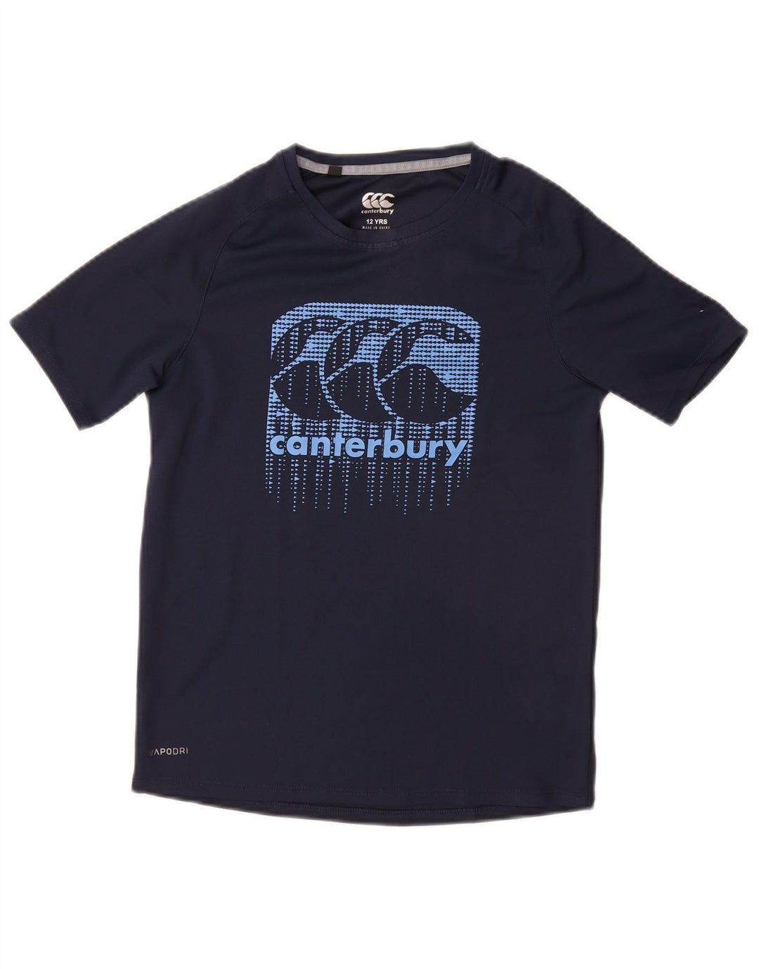 Γραφικό μπλουζάκι για αγόρι CANTERBURY Top 11-12 ετών Navy Blue Polyester