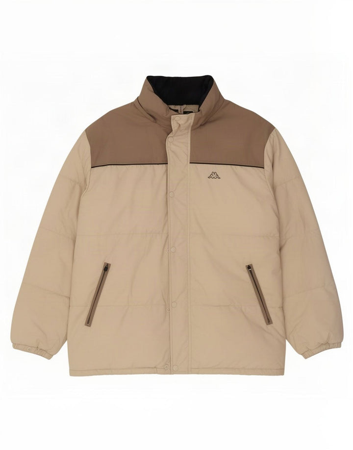 Ανδρικό μπουφάν Kappa με επένδυση UK 44 2XL Beige Colourblock Polyamide