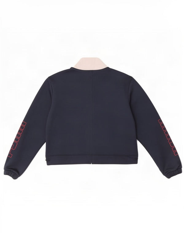 Puma γυναικεία φούτερ Crop γραφικά Jumper UK 6 XS Navy Blue Colourblock