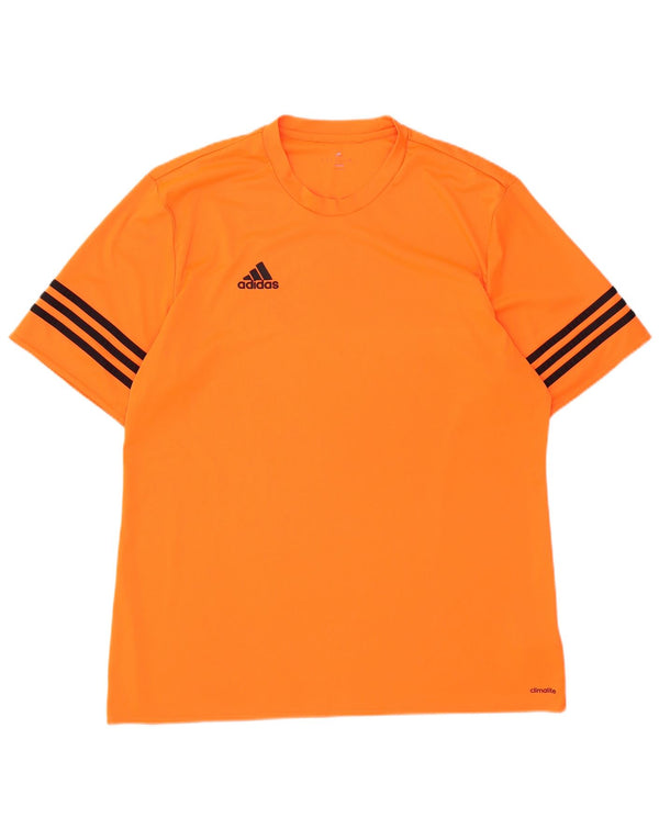 Adidas Ανδρικό T-Shirt Climalite Top XL Πορτοκαλί Πολυεστέρας