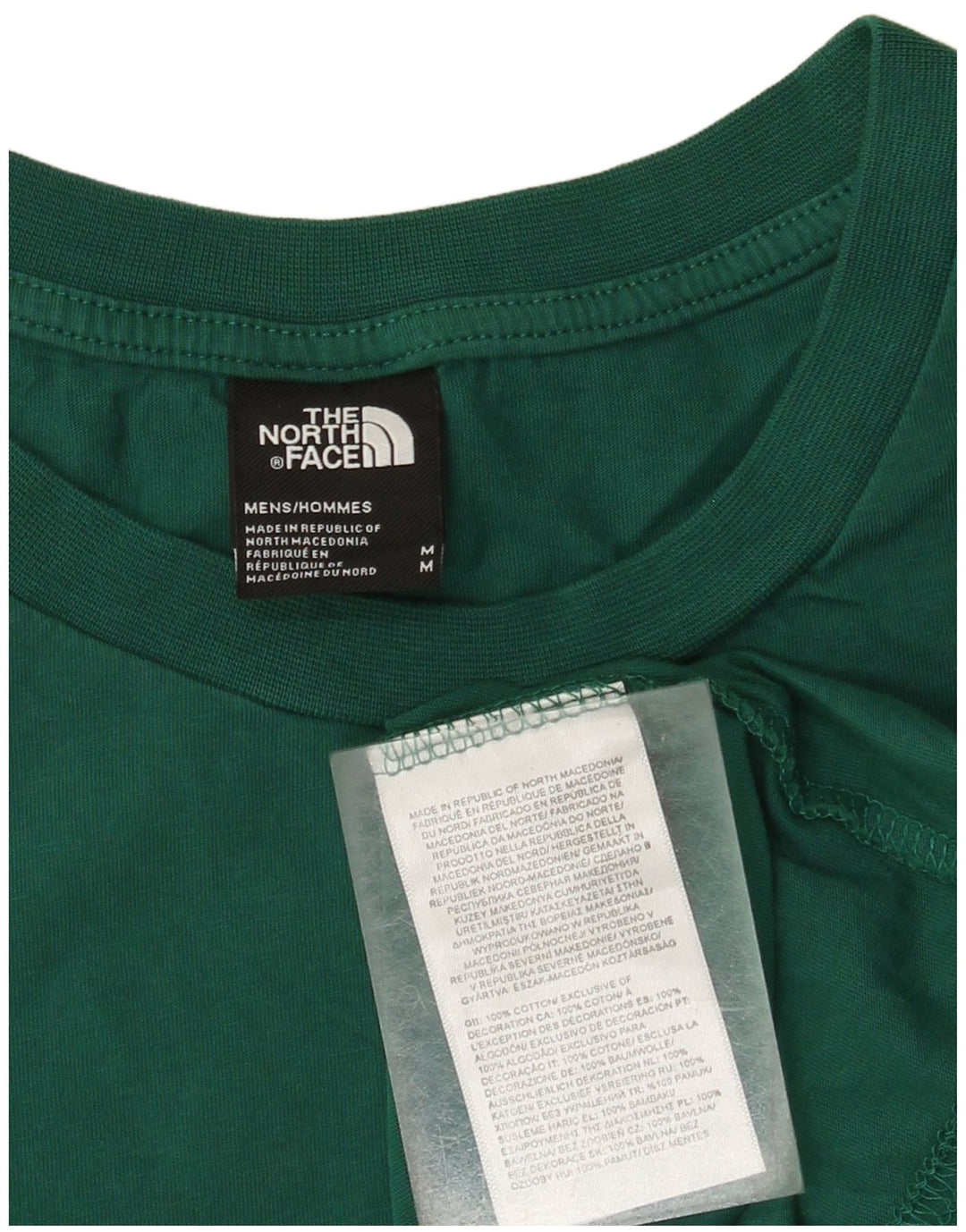 Ανδρικό γραφικό T-Shirt North Face Top Μεσαίο πράσινο βαμβακερό