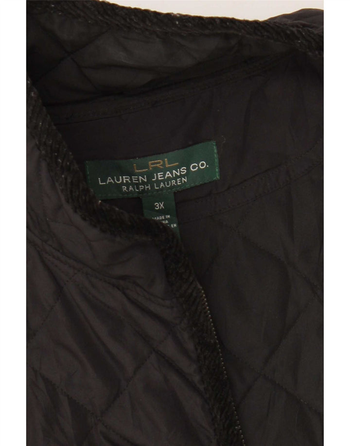 Ralph Lauren Γυναικεία καπιτονέ Gilet UK 22 3XL Μαύρος Πολυεστέρας