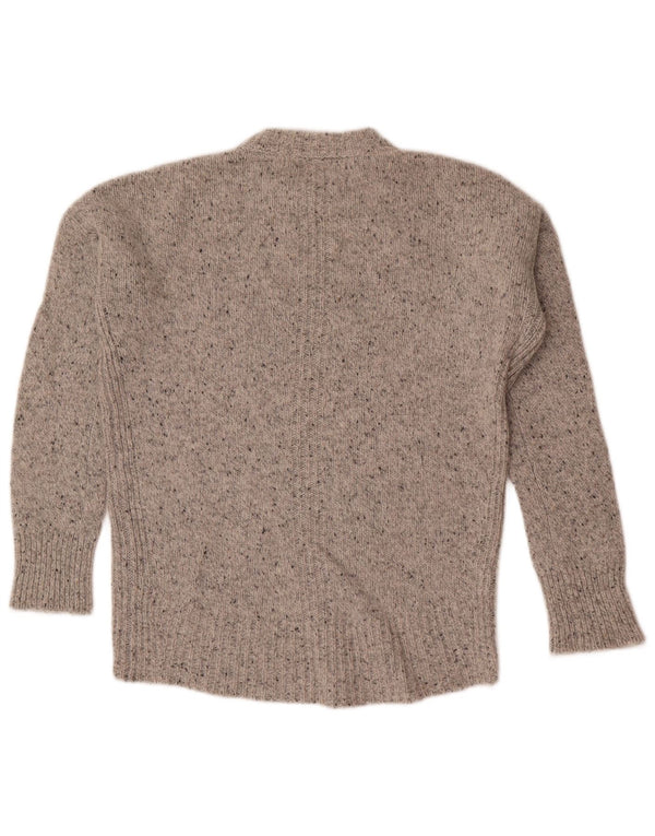 John Lewis Γυναικείο πουλόβερ με λαιμόκοψη UK 8 Small Grey Flecked