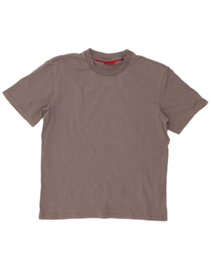 Ανδρικό T-Shirt Hugo Boss Top μεγάλο γκρι βαμβακερό