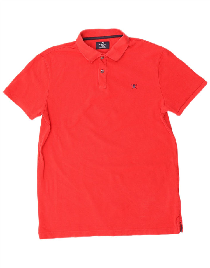 Ανδρικό πουκάμισο πόλο Hackett Classic Fit, μεσαίο κόκκινο βαμβακερό