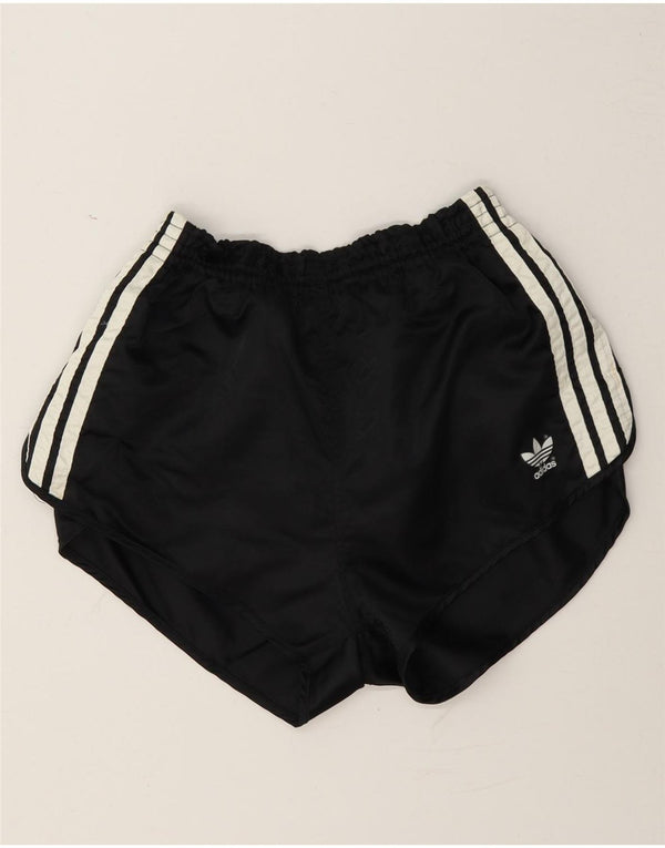 Adidas Womens Sport Shorts UK 14 Large Black Polyamide