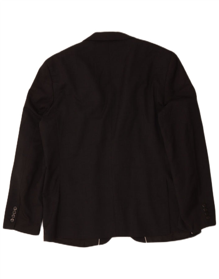 Marks & Spencer Ανδρικό αυτόγραφο μπουφάν blazer UK 44 XL μαύρο μαλλί