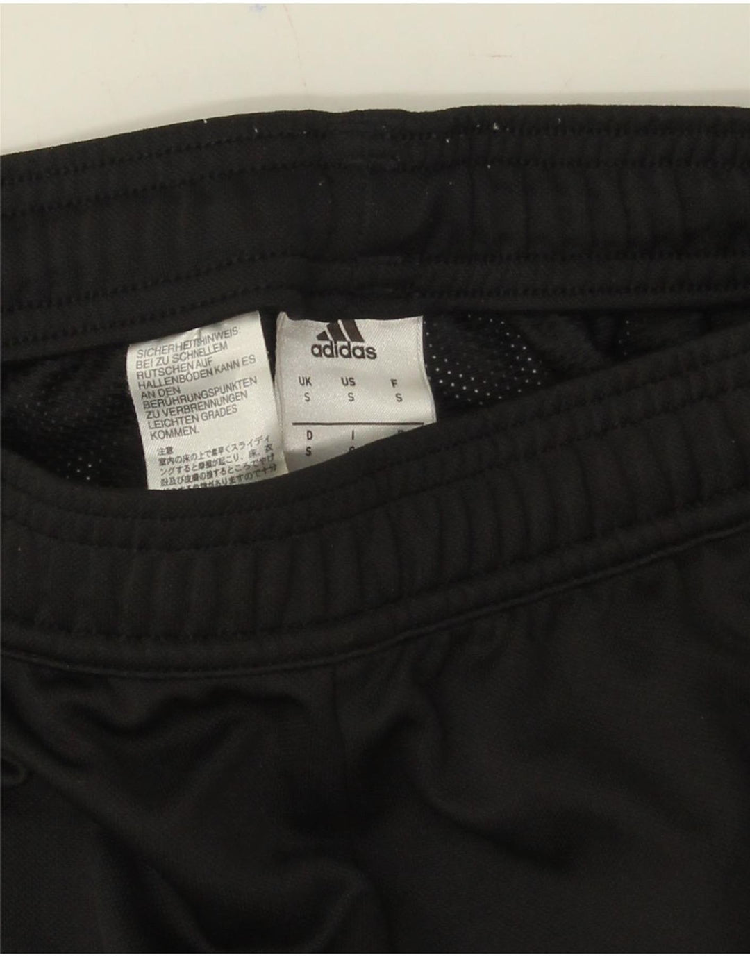 ADIDAS Mens Tracksuit Trousers Small Black Polyester Vintage Adidas and Second-Hand Adidas from Messina Hembry 