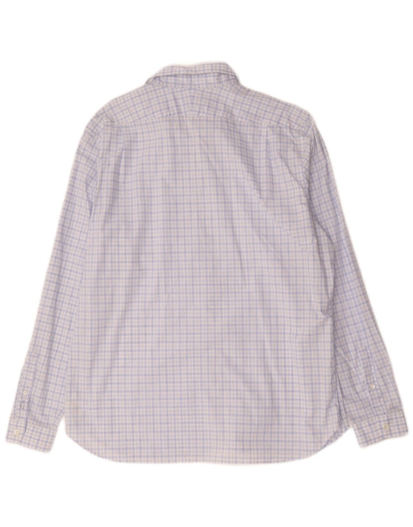 Ανδρικό πουκάμισο Lacoste Slim Fit Size 46 2XL Blue Check Cotton