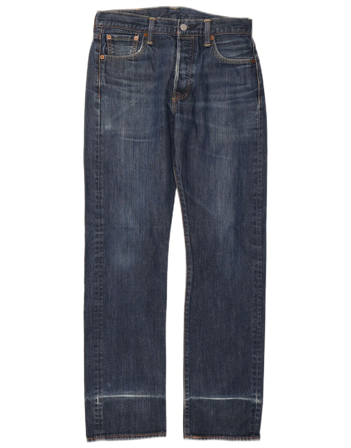 LEVI'S Ανδρικό τζιν 501 ίσιο W30 L32 Navy Blue Cotton