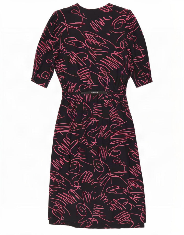 Yessica Womens By C&A Abstract Pattern Maxi Dress EU 40 Medium Black