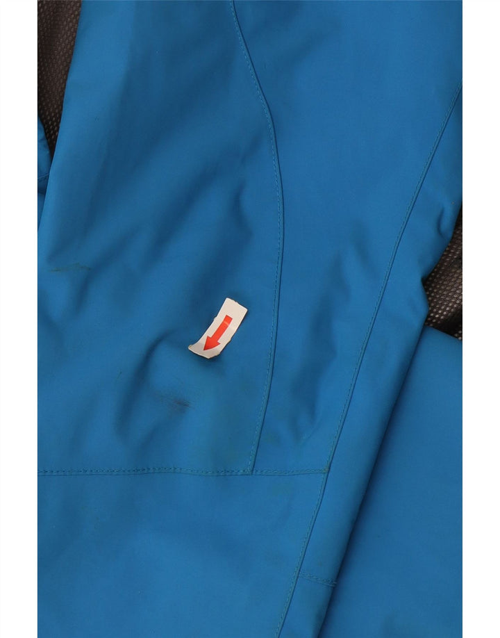 Jack Wolfskin Γυναικείο μπουφάν βροχής με κουκούλα UK 10 Small Blue Polyamide