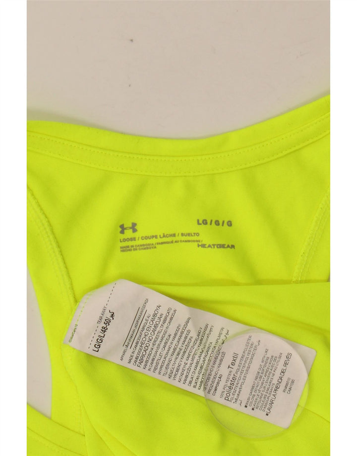 Γραφικό γιλέκο ανδρικού θερμοσίφωνα UNDER Armour Top Large Green Polyester