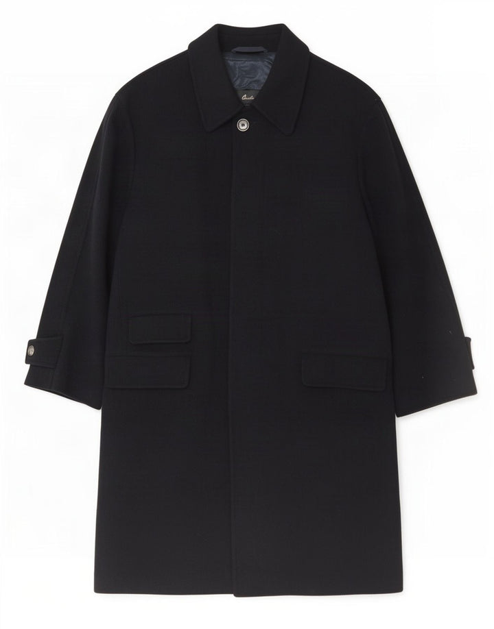 Ανδρικό Πανωφόρι Corneliani IT 50 Large Navy Blue Wool