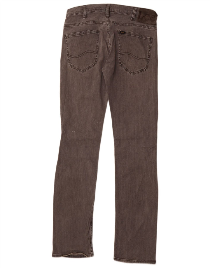 LEE Mens Powell Slim Jeans W31 L34 Grey Cotton
