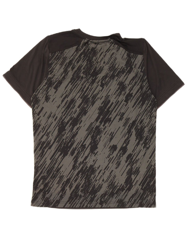 Ανδρικό μπλουζάκι Nike Dri Fit Τοπ μεσαίου μαύρου γεωμετρικού πολυεστέρα