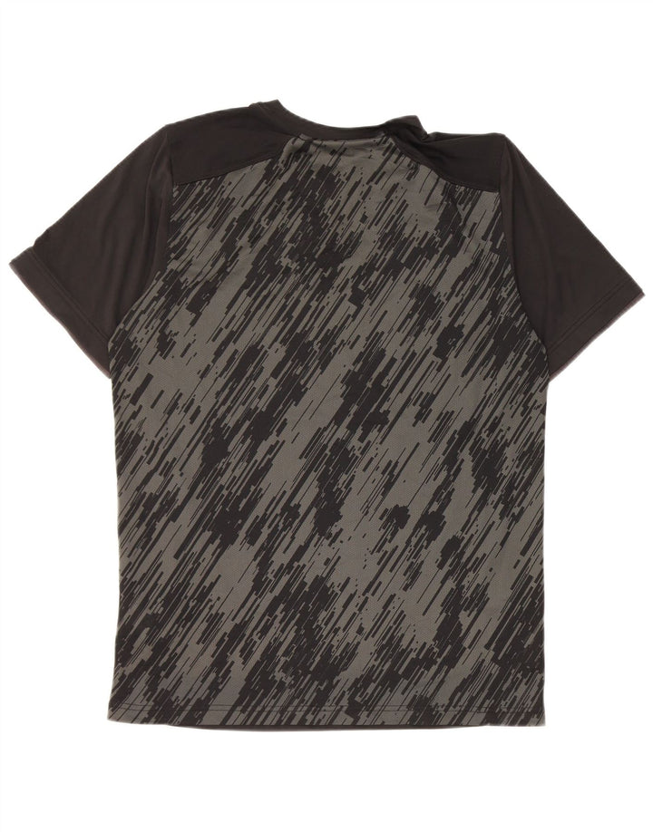 Ανδρικό μπλουζάκι Nike Dri Fit Τοπ μεσαίου μαύρου γεωμετρικού πολυεστέρα