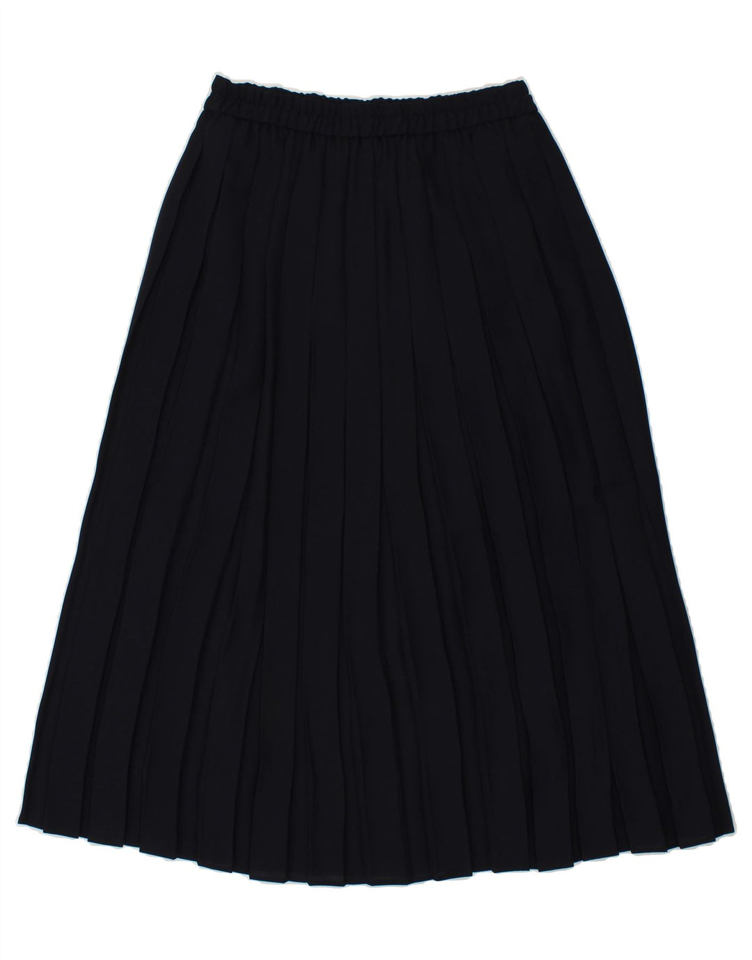 ENDORA Womens Pleated Skirt UK 12 Medium W29 Navy Blue Polyester Vintage Endora and Second-Hand Endora from Messina Hembry 