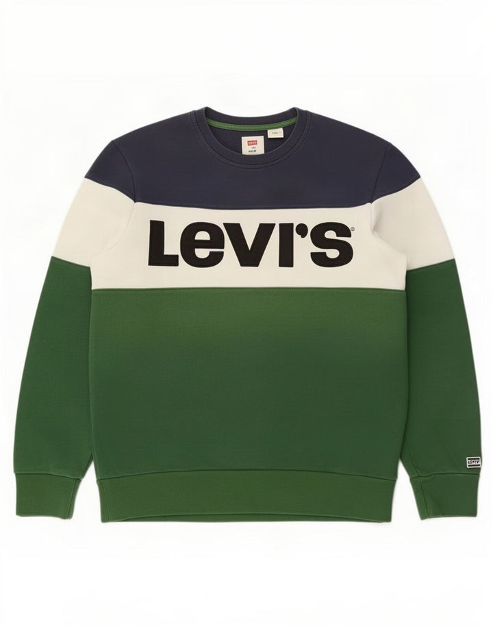 Ανδρικό φούτερ Levi's Jumper Μεσαίο πολύχρωμο βαμβακερό χρώμα