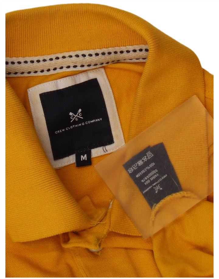 Ανδρικό μπλουζάκι πόλο Crew Clothing, μεσαίο κίτρινο βαμβακερό